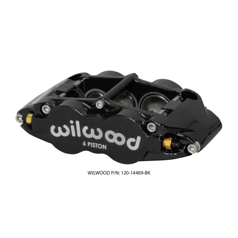 Wilwood Caliper Forged Narrow Superlite R/H FNSL6R-DS Dust Seal 1.62/1.12/1.12,1.25 Rotor - Black