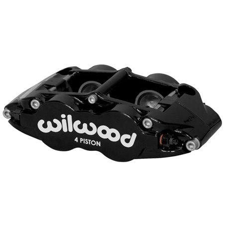 Wilwood Caliper Forged Narrow Superlite FNSL4R-DS Dust Seal 1.12/1.12 1.10in Rotor Width - Black