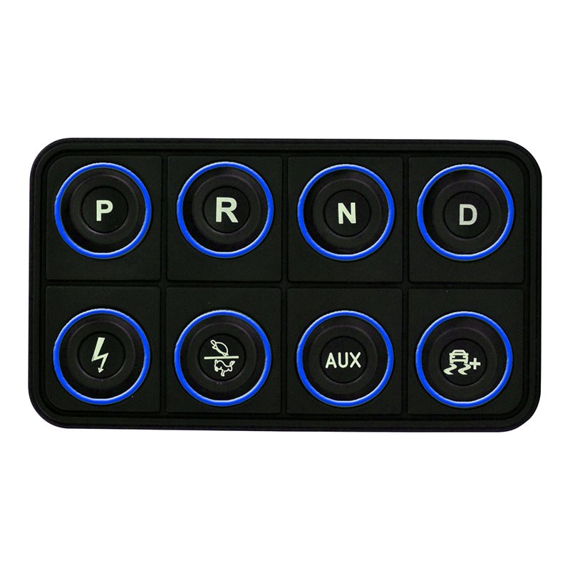 AEM EV 8 Button Keypad CAN Based Programmable Backlighting