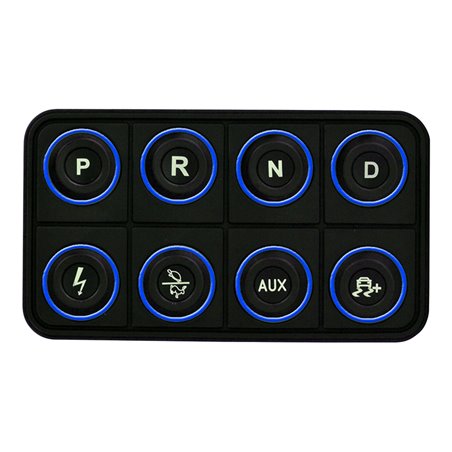 AEM EV 8 Button Keypad CAN Based Programmable Backlighting