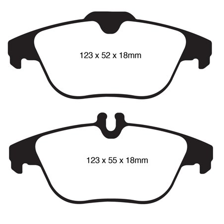 EBC 12-14 Mercedes-Benz C250 (W204) 1.8 Turbo Greenstuff Rear Brake Pads