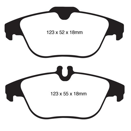 EBC 12-14 Mercedes-Benz C250 (W204) 1.8 Turbo Redstuff Rear Brake Pads