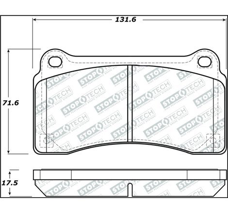 StopTech Street Select 09-18 Nissan GT-R Rear Brake Pads