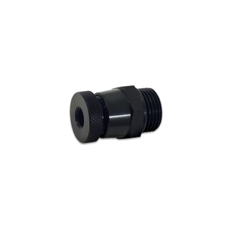 Vibrant 8 ORB to 1/8 NPT Aluminum Drain Valve - Black