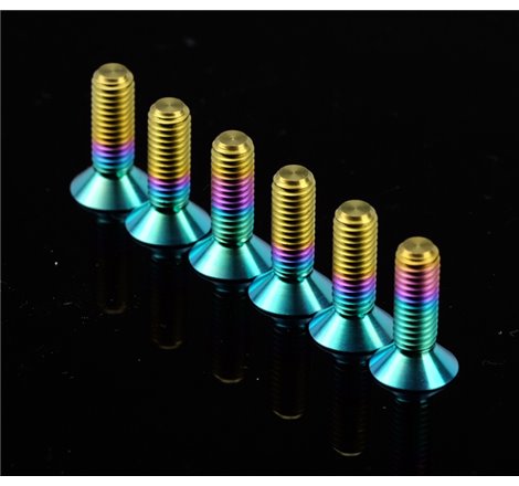 NRG Titanium Steering Wheel Screw Upgrade Kit (Conical) - Multi Color