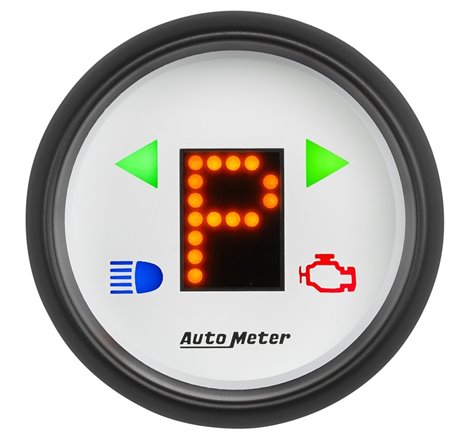 Autometer Phantom 2-1/16in (P/R/N/D/L/OD/O/5/4/3/2/1) Digital Gear Position Gauge