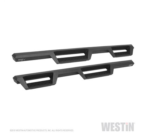 Westin 18-20 Jeep Wrangler JL Unlimited 4DR HDX Drop Nerf Step Bars - Textured Black