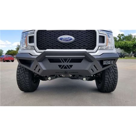 Road Armor 18-20 Ford F150 SPARTAN Front Bumper Bolt-On Pre-Runner Guard - Tex Blk