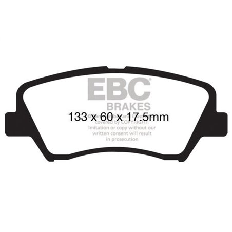 EBC 13+ Hyundai Elantra 1.8 Greenstuff Front Brake Pads