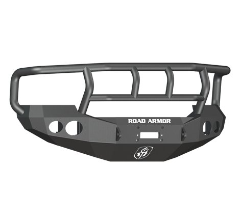 Road Armor 05-07 Ford F-250 Stealth Front Winch Bumper w/Titan II Guard Wide Flare - Tex Blk