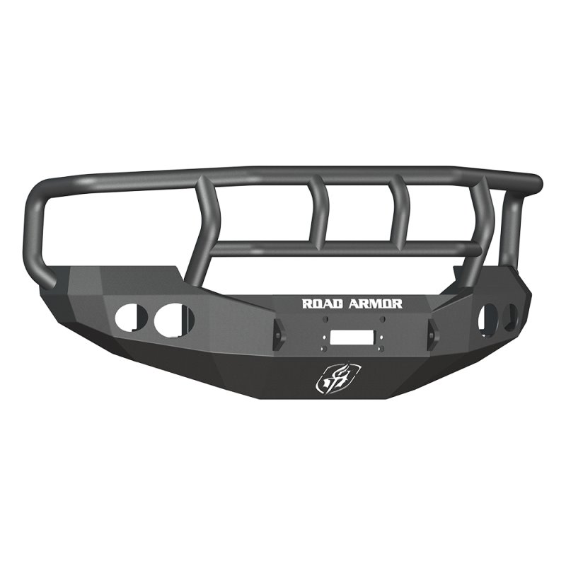 Road Armor 05-07 Ford F-250 Stealth Front Winch Bumper w/Titan II Guard Wide Flare - Tex Blk