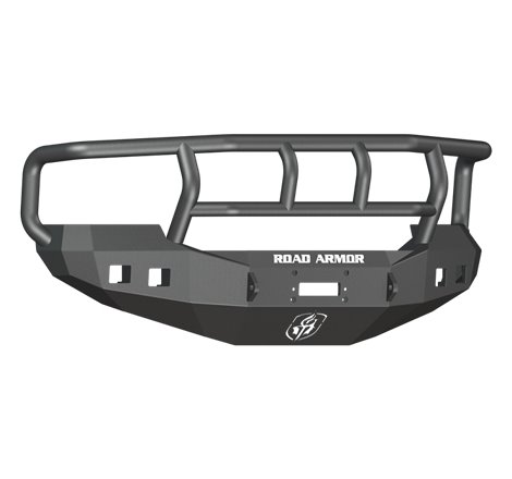 Road Armor 05-07 Ford F-250 Stealth Front Winch Bumper w/Titan II Guard Wide Flare - Tex Blk