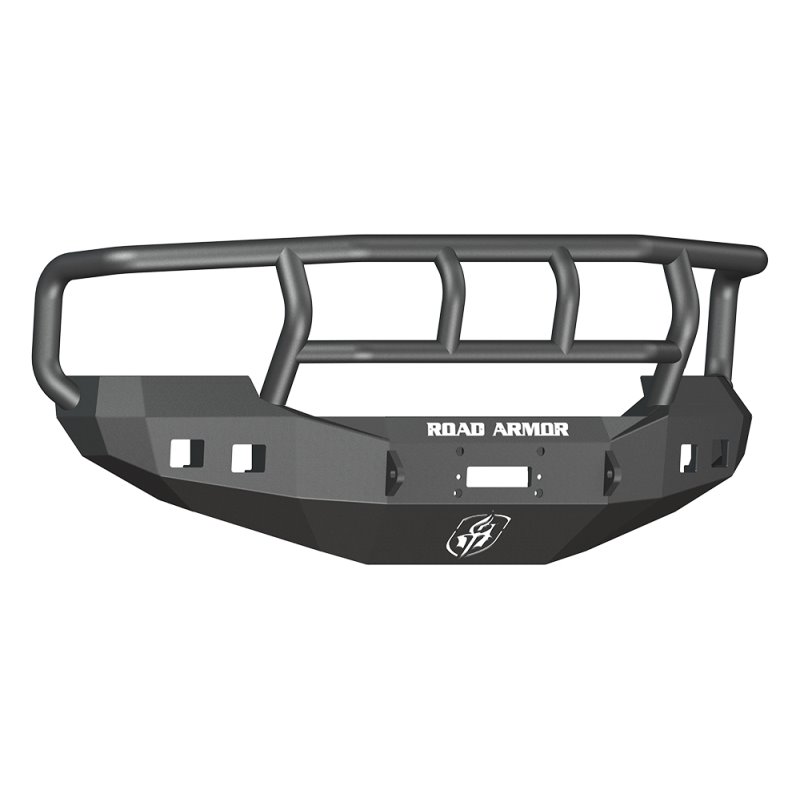 Road Armor 05-07 Ford F-250 Stealth Front Winch Bumper w/Titan II Guard Wide Flare - Tex Blk