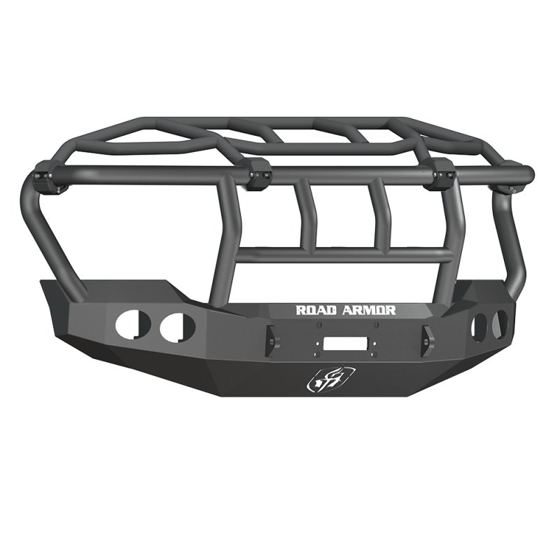 Road Armor 11-16 Ford F-250 Stealth Front Winch Bumper w/Intimidator Guard - Tex Blk