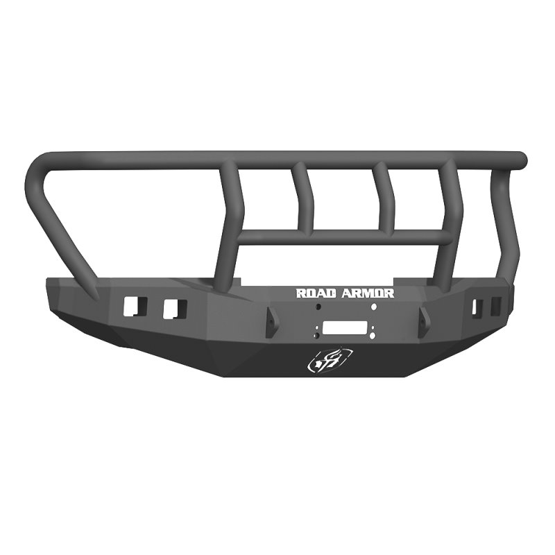 Road Armor 17-20 Ford F-250 Stealth Wide Fender Front Winch Bumper w/Titan II Guard - Tex Blk