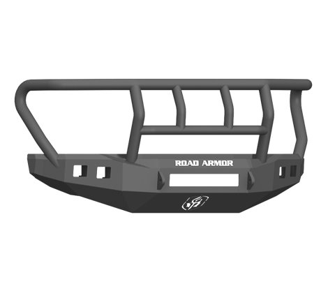 Road Armor 17-20 Ford F-250 Stealth Wide Fender Front Bumper w/Titan II Guard Wide Flare - Tex Blk