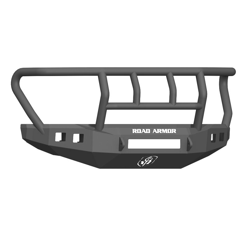 Road Armor 17-20 Ford F-250 Stealth Wide Fender Front Bumper w/Titan II Guard Wide Flare - Tex Blk