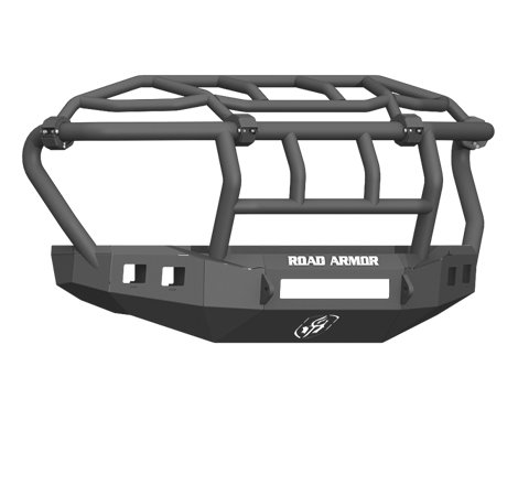 Road Armor 17-20 Ford F-250 Stealth Wide Fender Flare Front Bumper w/Intimidator Guard - Tex Blk