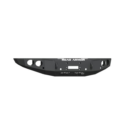 Road Armor 19-20 Ford Ranger Stealth Front Winch Bumper w/Round Light Pods- Tex Blk