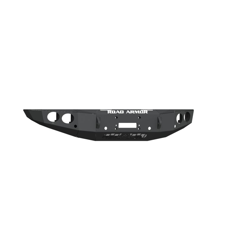 Road Armor 19-20 Ford Ranger Stealth Front Winch Bumper w/Round Light Pods- Tex Blk