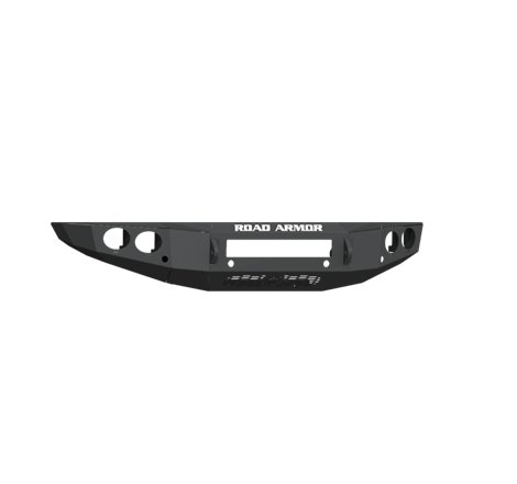 Road Armor 19-20 Ford Ranger Stealth Front Non-Winch Bumper w/Round Light Pods - Tex Blk