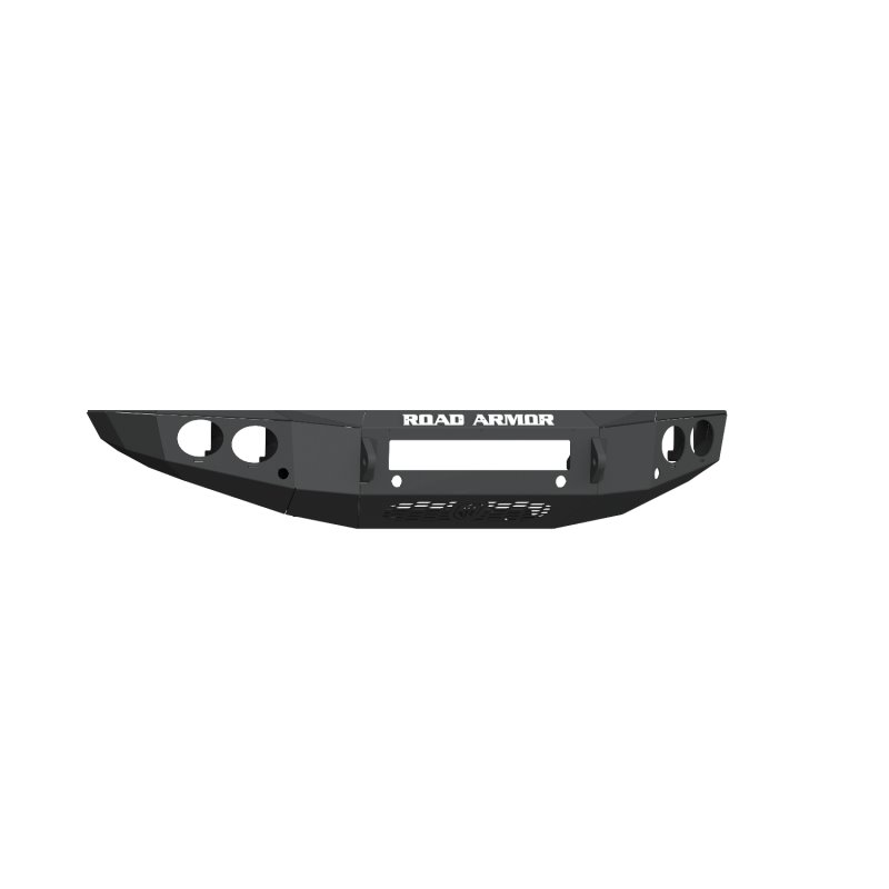 Road Armor 19-20 Ford Ranger Stealth Front Non-Winch Bumper w/Round Light Pods - Tex Blk