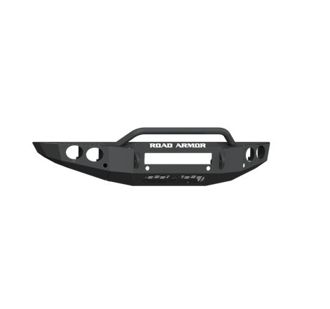 Road Armor 19-20 Ford Ranger Stealth Front Bumper w/Round Light Pods/Pre-Runner Guard - Tex Blk