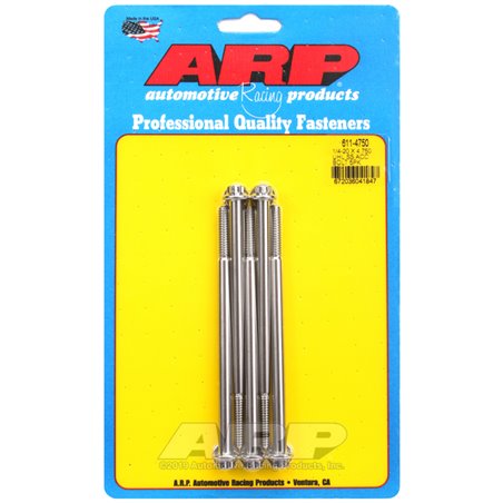 ARP 1/4-20 x 4.750 12pt Stainless Steel Bolts (Set of 5)