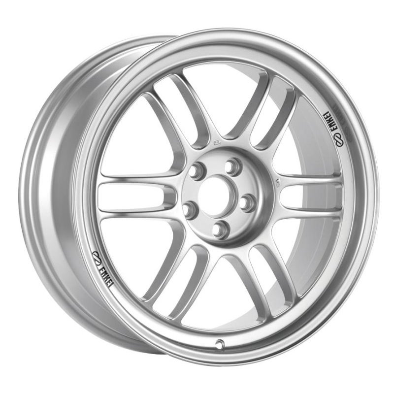 Enkei RPF1 18x9.5 5x114.3 38mm Offset 73mm Bore Silver Wheel 350z/G35