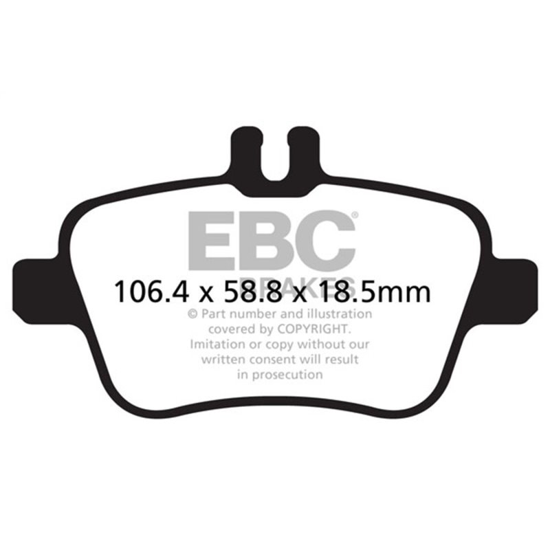 EBC 13+ Mercedes-Benz CLA250 2.0 Turbo Yellowstuff Rear Brake Pads