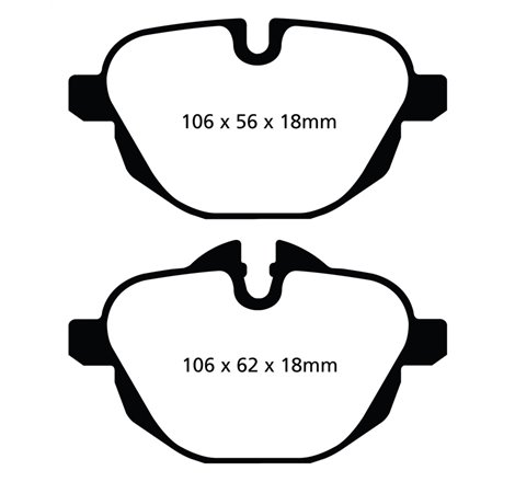 EBC 14+ BMW i8 1.5 Turbo/Electric Yellowstuff Rear Brake Pads