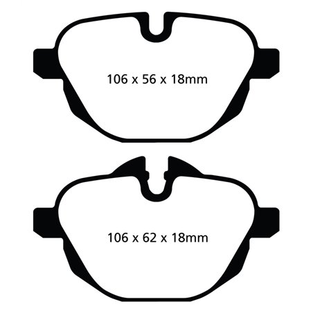 EBC 14+ BMW i8 1.5 Turbo/Electric Yellowstuff Rear Brake Pads