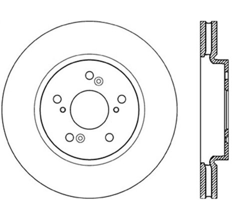 Stoptech 07-12 Acura RDX Front Premium Cryo Rotor