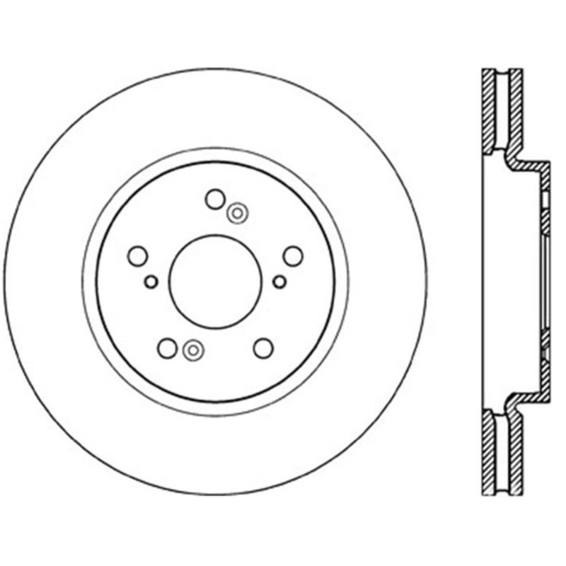 Stoptech 07-12 Acura RDX Front Premium Cryo Rotor