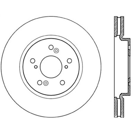 Stoptech 07-12 Acura RDX Front Premium Cryo Rotor