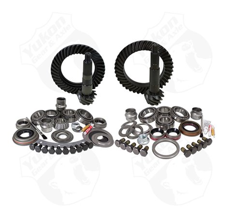 Yukon Gear & Install Kit Package Jeep XJ w/Dana 30 Front & Chrysler 8.25in Rear - 4.56in Ratio