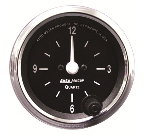 Autometer Cobra 2 1/16in 12HR Analog Clock Gauge