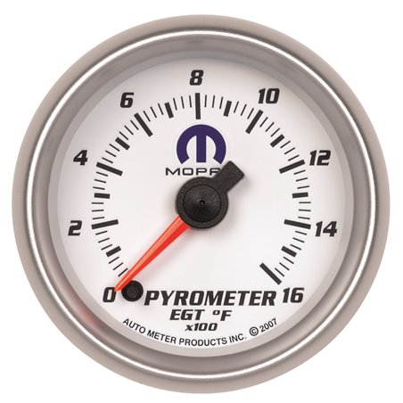 Autometer Mopar 52.4mm SSE 1600 Degree F Pyrometer (EGT) Gauge