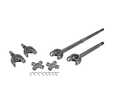 Yukon Gear Front 4340 Chromoly Axle Kit For Jeep JL Dana 30 27 Spline FAD Del. w/1350 (7166) Joints