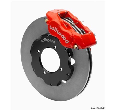 Wilwood Dynalite Front Big Brake Kit 11.00in ULHP-30 Vane Plain Face Rotors - Red