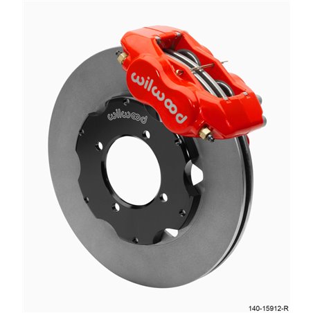 Wilwood Dynalite Front Big Brake Kit 11.00in ULHP-30 Vane Plain Face Rotors - Red