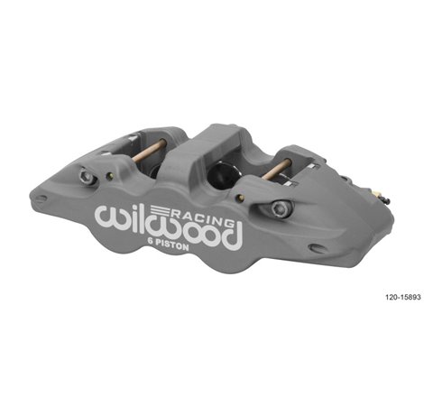 Wilwood Caliper-Aero6-R/H - Black Anodize (.80 Thk Pad) 1.75/1.38/1.38in Pistons .810in Disc