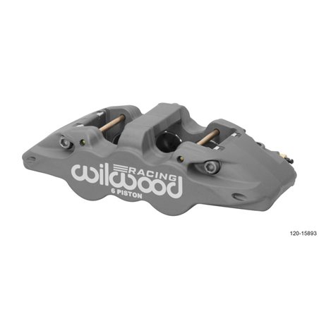 Wilwood Caliper-Aero6-R/H - Black Anodize (.80 Thk Pad) 1.75/1.38/1.38in Pistons .810in Disc