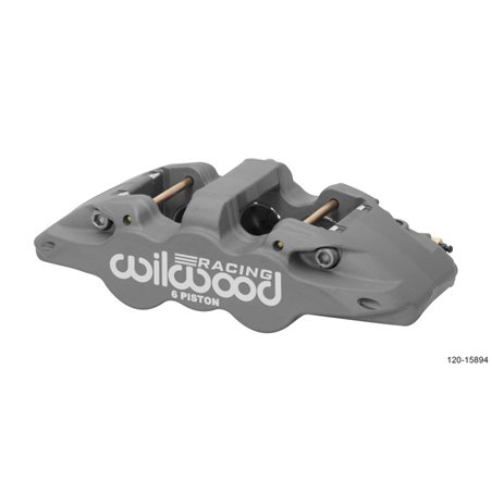 Wilwood Caliper-Aero6-L/H - Black Anodize (.80 Thk Pad) 1.75/1.38/1.38in Pistons .810in Disc