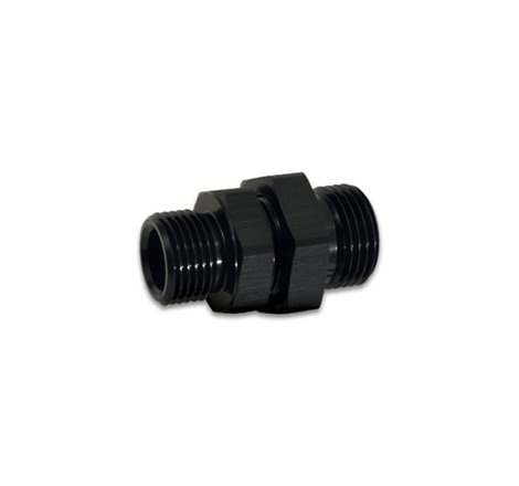 Vibrant -12 x -10 ORB Male to Male Union Adapter - Anodized Black