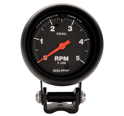 Autometer Z-Series 2-5/8in 5K RPM Diesel Pedestal Tachometer Gauge