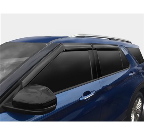 AVS 2020 Ford Explorer Ventvisor Outside Mount Window Deflectors 4pc - Smoke