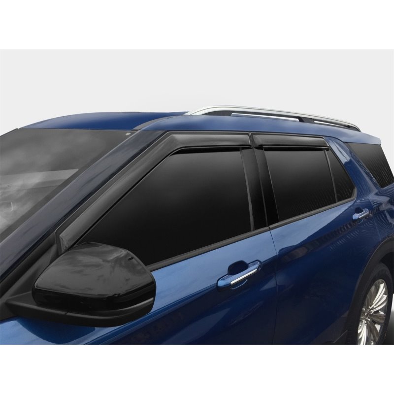 AVS 2020 Ford Explorer Ventvisor Outside Mount Window Deflectors 4pc - Smoke