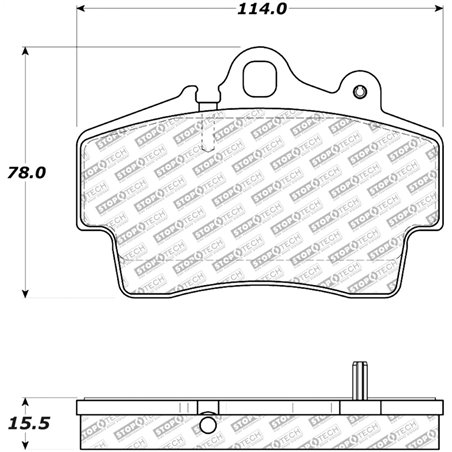 StopTech Street Select Brake Pads w/ Hardware - Front