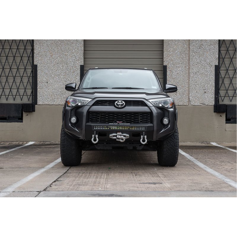 Road Armor 14-21 Toyota 4Runner Stealth Fr Low Profile Hidden Winch Bumper w/30in Single Row Light